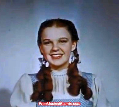 Judy Garland as Dorothy backstage in The Wizard of Oz