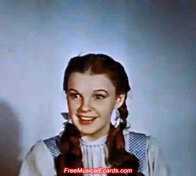 Judy Garland as Dorothy backstage in The Wizard of Oz