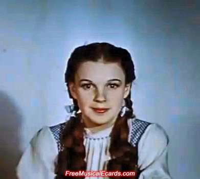 Judy Garland as Dorothy backstage in The Wizard of Oz