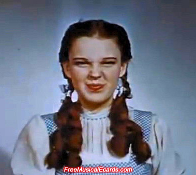 Judy Garland as Dorothy backstage in The Wizard of Oz