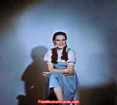 Judy Garland as Dorothy backstage in The Wizard of Oz