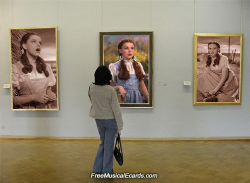 Judy Garland as Dorothy in a museum