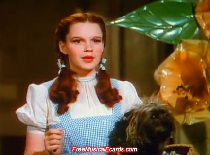 Judy Garland as a teenager when she played Dorothy