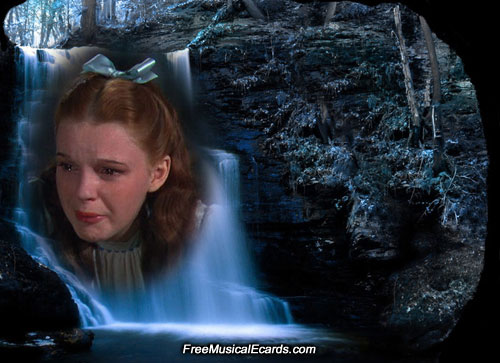 Judy Garland as Dorothy crying