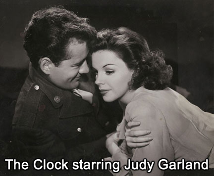 Judy Garland as Alice, and Robert Walker as Joe in The Clock