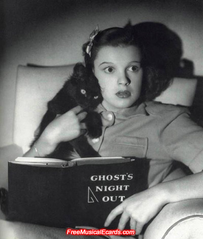 Judy Garland reading a book