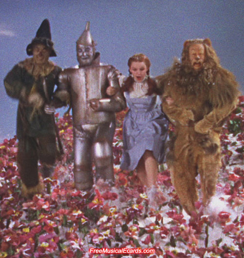 Judy Garland tripped over during the filming of The Wizard of Oz