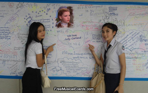 Lao students love Judy Garland