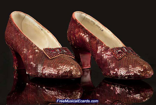 The ruby slippers as they look today