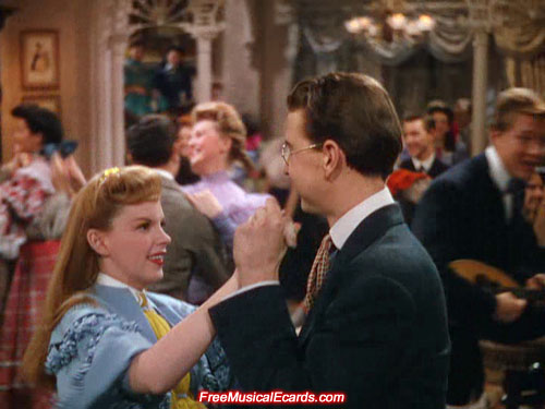 Judy Garland as Esther Smith dancing in Meet Me in St. Louis