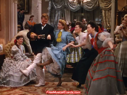 Judy Garland as Esther Smith dancing in Meet Me in St. Louis