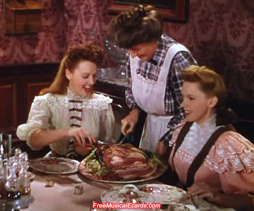 Judy Garland eating corned beef and cabbage