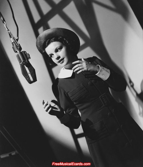 Judy Garland pre-recording Everybody Sing