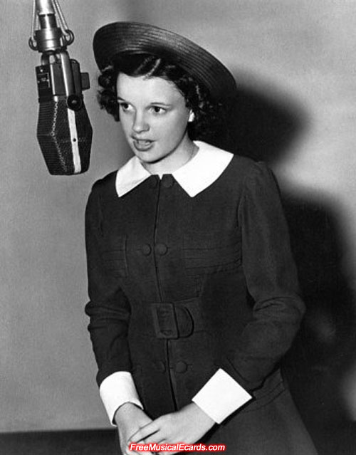 Judy Garland pre-recording Everybody Sing