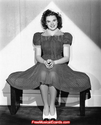 Judy Garland in her polka dot dress