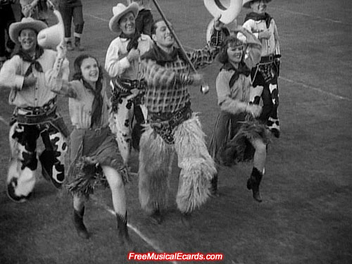 Judy Garland wearing boots in Pigskin Parade