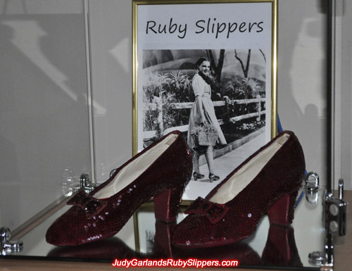 Judy Garland's size 5.5 replica ruby slippers