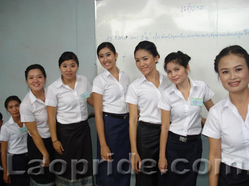 Lao female students