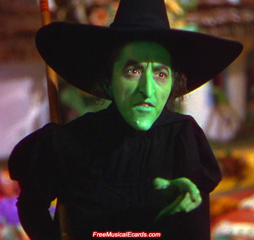 Margaret Hamilton as The Wicked Witch of the West