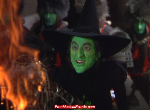Margaret Hamilton as The Wicked Witch of the West