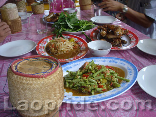 Papaya Salad and Snake Bean Salad