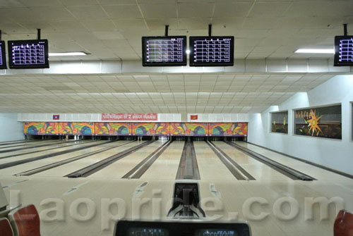 Tenpin Bowling in Vientiane, Laos