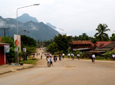 Vang Vieng is the backpacker town of Laos