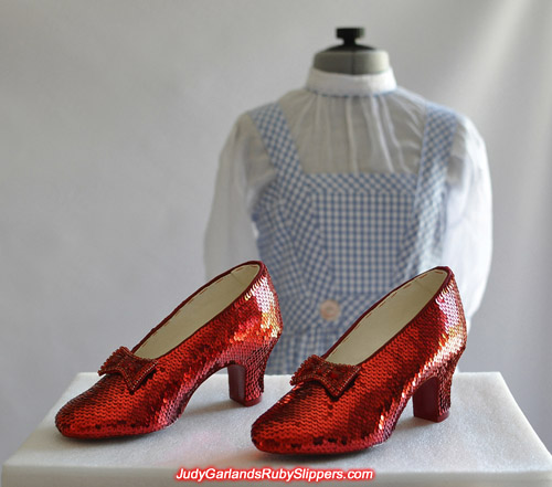 Accurate replica of Judy Garland's ruby slippers