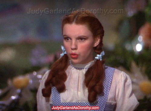 Beautiful Judy Garland as Dorothy