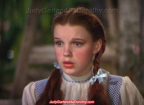 Beautiful Judy Garland as Dorothy