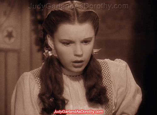 Beautiful Judy Garland as Dorothy