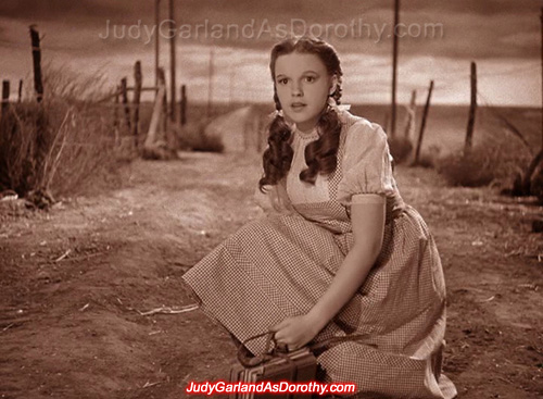 Beautiful Judy Garland as Dorothy