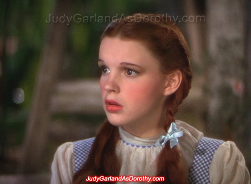 Beautiful Judy Garland as Dorothy