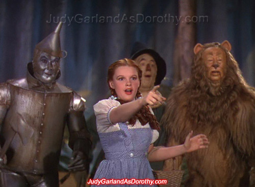 Beautiful Judy Garland as Dorothy