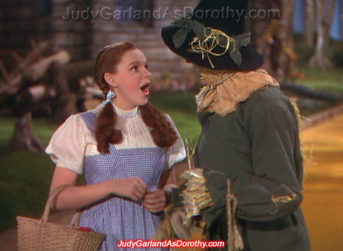 Beautiful Judy Garland as Dorothy