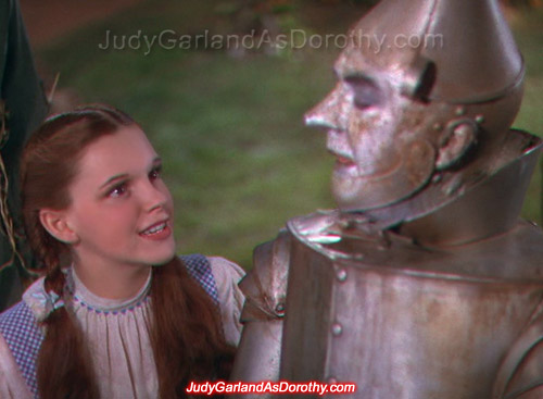 Beautiful Judy Garland as Dorothy