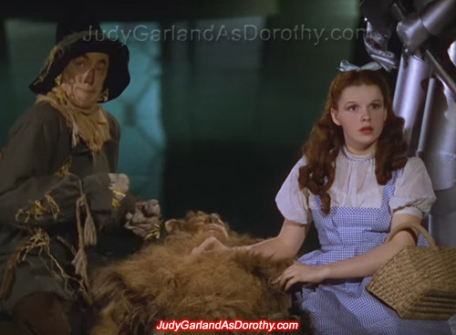 Beautiful Judy Garland as Dorothy