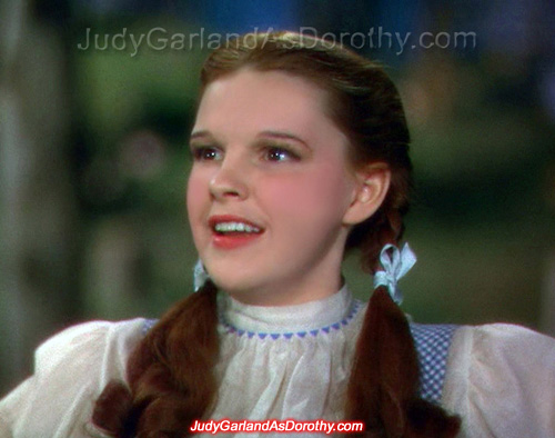 Beautiful Judy Garland as Dorothy