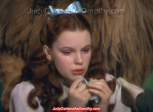 Beautiful Judy Garland as Dorothy