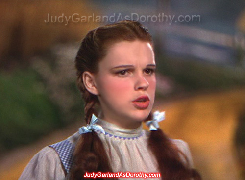 Beautiful Judy Garland as Dorothy