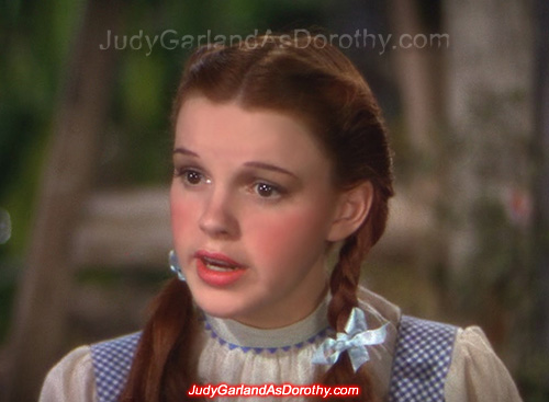 Beautiful Judy Garland as Dorothy