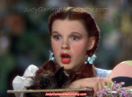 Beautiful Judy Garland as Dorothy