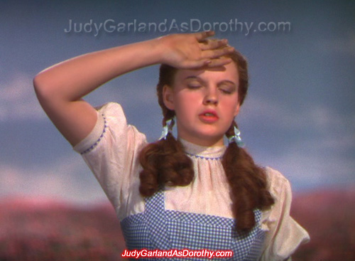 Beautiful Judy Garland as Dorothy