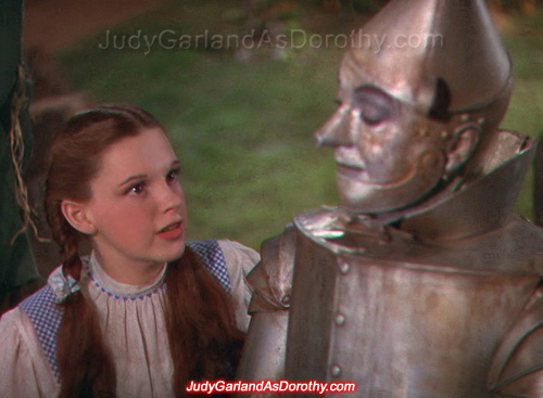 Beautiful Judy Garland as Dorothy