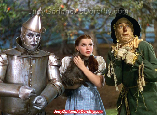 Beautiful Judy Garland as Dorothy