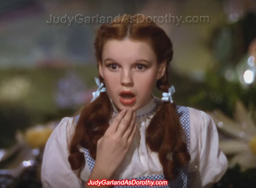 Beautiful Judy Garland as Dorothy