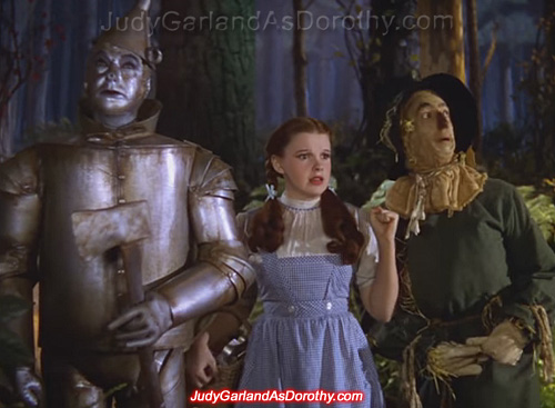 Beautiful Judy Garland as Dorothy