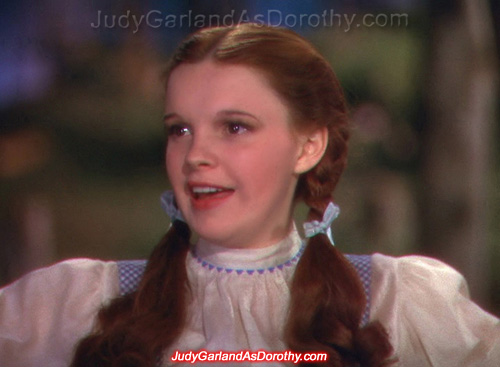 Beautiful Judy Garland as Dorothy