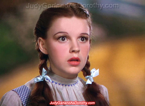 Beautiful Judy Garland as Dorothy