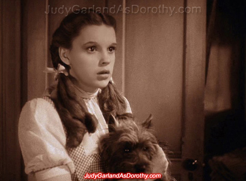 Beautiful Judy Garland as Dorothy